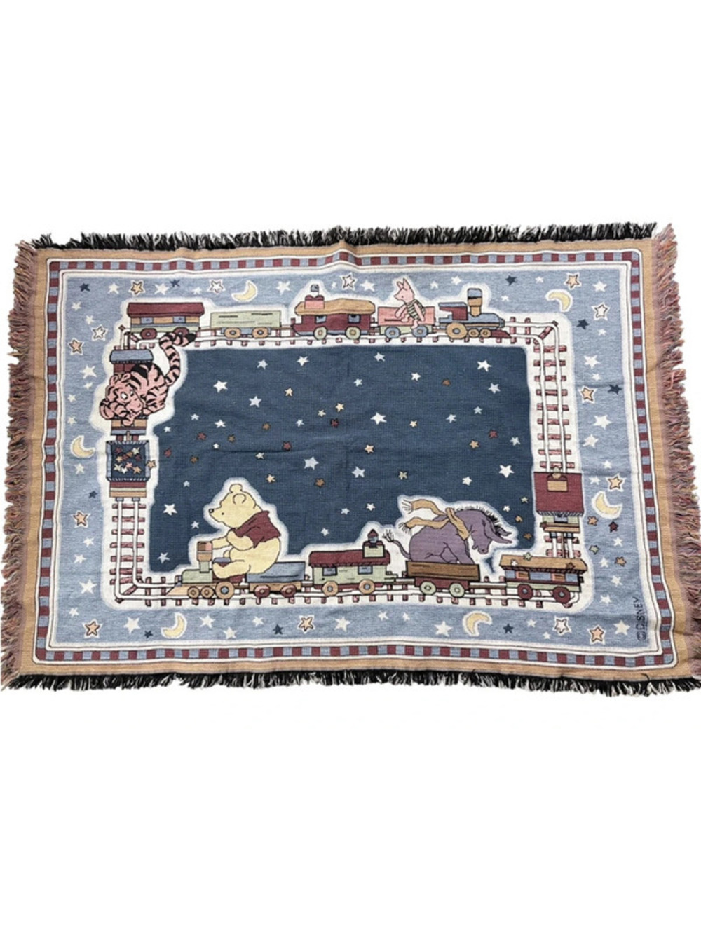 Vintage Classic Pooh cotton blanket